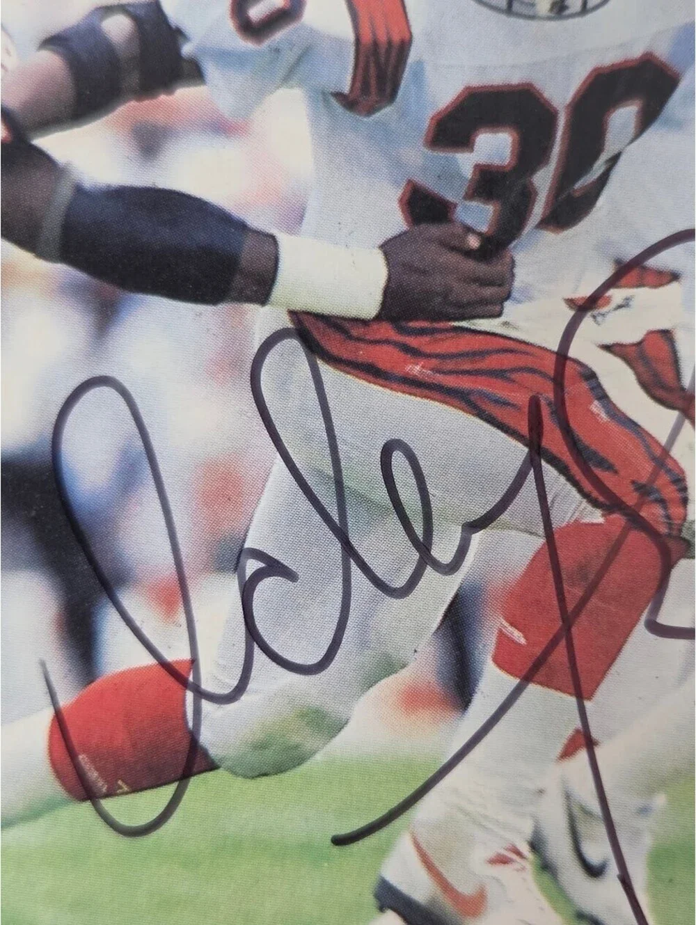 1990 Score Ickey Woods Bengals Signed Running Back Football Card Auto